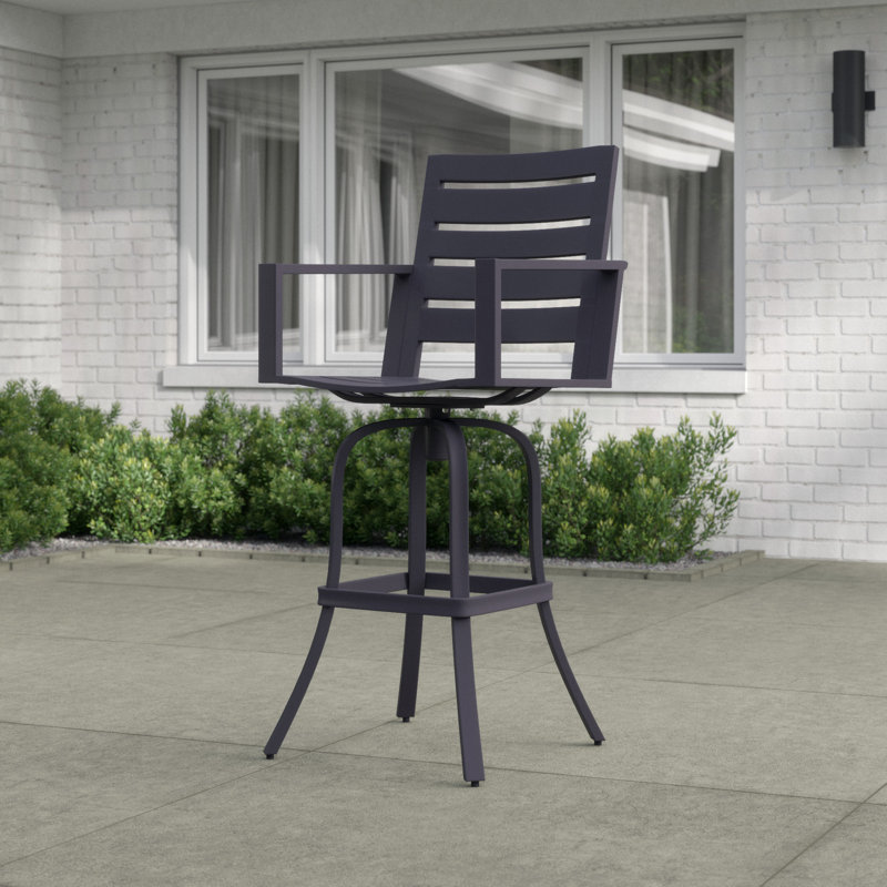 Williston Moralez 30" Patio Bar Stool & Reviews Wayfair